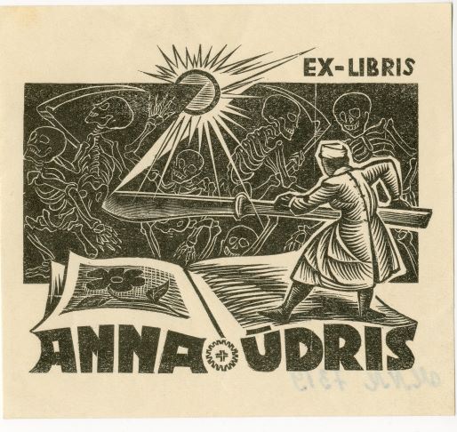 Ex Libris Anna Ūdris 1966.gads